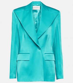Атласный пиджак , синий Nina Ricci