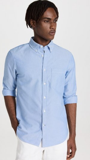 Рубашка Long Sleeve Solid Oxford, синий Club Monaco