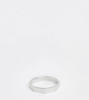Серебряное кольцо с восьмигранным дизайном DesignB-Серебряный DesignB London