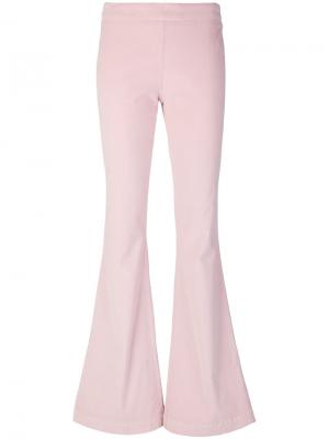 Расклешенные брюки Giamba. Цвет: розовый и фиолетовый