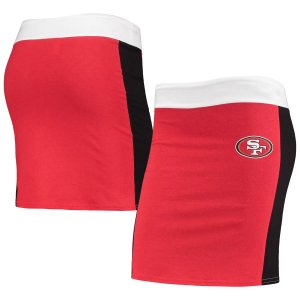 Женская пережаренная одежда Scarlet San Francisco 49ers, короткая юбка из экологически чистого материала Unbranded