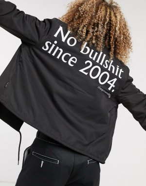 Спортивная куртка с надписью No BS-Черный Cheap Monday
