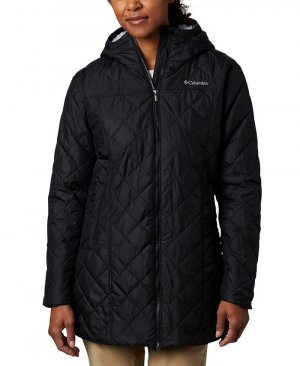 Женское пальто средней длины с капюшоном и флисовой подкладкой Copper Crest , черный Columbia