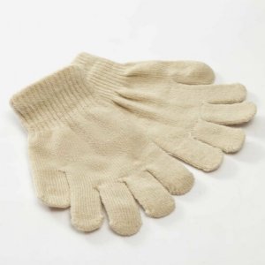 Перчатки , размер 16, бежевый Minaku. Цвет: бежевый