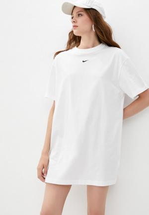 Платье Nike W NSW ESSNTL DRESS. Цвет: белый