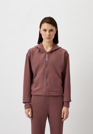 Толстовка Calvin Klein Performance PW  - Full Zip Hoodie (Cropped). Цвет: розовый