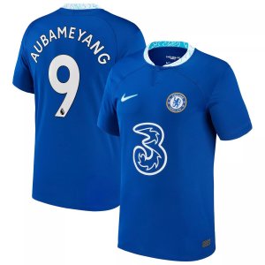Мужская синяя футболка Пьера-Эмерика Обамеянга Челси 2022/23 Home Breathe Stadium Replica Player Джерси Nike