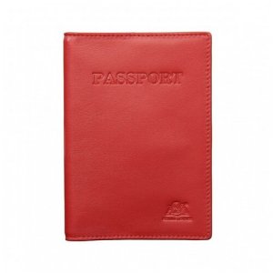 Обложка для паспорта , красный A&M. Цвет: красный