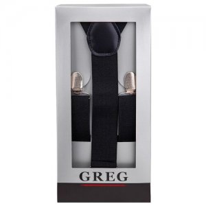 Подтяжки мужские в коробке G-1-53 одн черный, цвет размер универсальный GREG. Цвет: черный