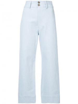 Джинсовые широкие брюки Merida Apiece Apart. Цвет: синий