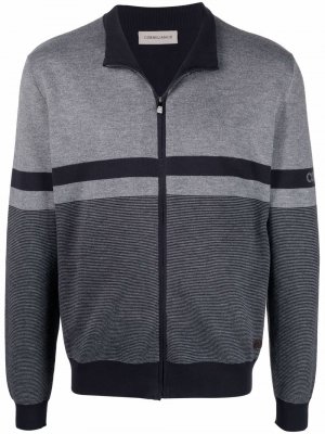 Zip-fastening panelled sweatshirt Corneliani. Цвет: синий