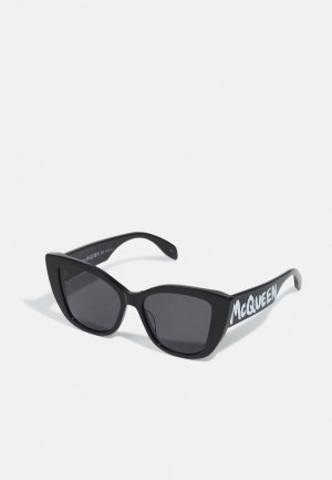 Солнцезащитные очки , черный/черный/серый Alexander McQueen