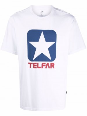 Футболка с логотипом Telfar. Цвет: белый