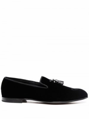 Tassel-detail leather loafers TOM FORD. Цвет: черный