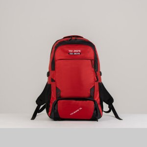 Рюкзак туристический, 40 л, отдел на молнии, 2 наружных кармана, цвет красный No brand. Цвет: красный, черный