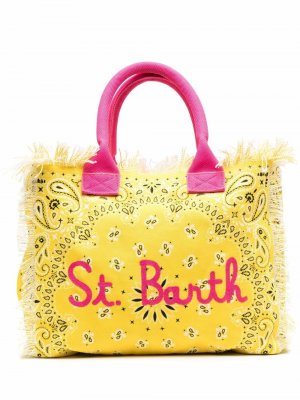 Пляжная сумка с принтом Mc2 Saint Barth. Цвет: желтый