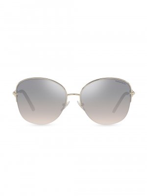 Солнцезащитные очки-подушки Tiffany HardWear 58 мм , золотой & Co.