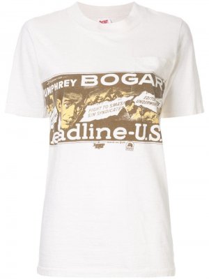 Футболка Humphrey Bogart Fake Alpha Vintage. Цвет: белый