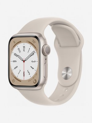 Часы Apple Watch Series 8 GPS 41mm Starlight Aluminium Case S/M, A2770,