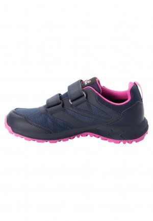 Треккинговая обувь WOODLAND TEXAPORE LOW VC K , цвет blue / pink Jack Wolfskin