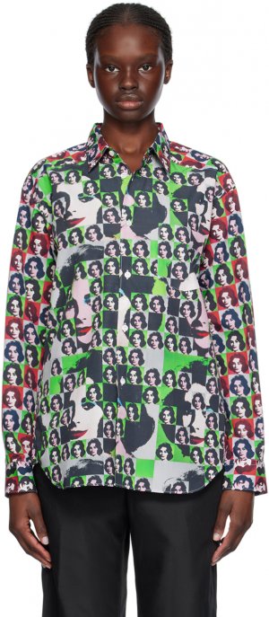 Разноцветная рубашка Энди Уорхола Comme Des Garcons, цвет Print A/Print O Garçons