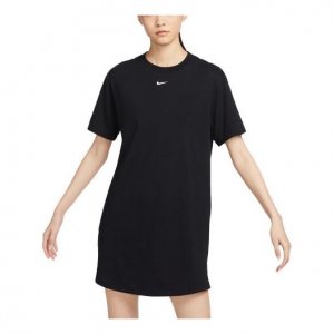 Платье (WMNS) Sportswear Essential Short-sleeve T-Shirt Dress 'Black', черный Nike
