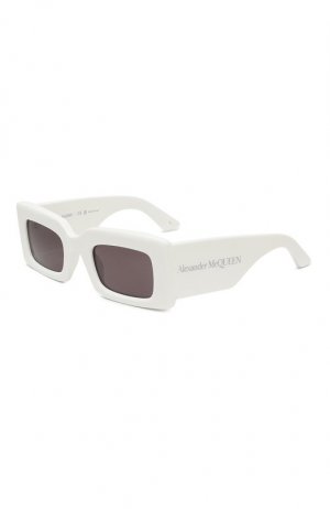 Солнцезащитные очки Alexander McQueen. Цвет: белый