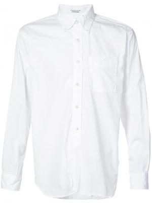 Базовая рубашка с карманом Engineered Garments. Цвет: белый