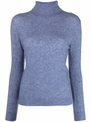 Cashmere-silk roll-neck jumper Liska. Цвет: синий