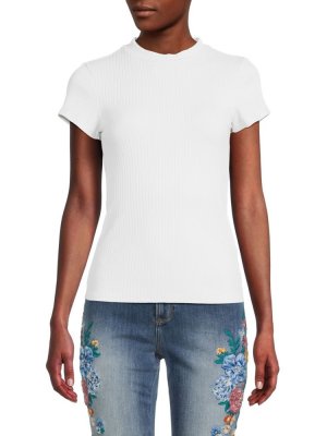 Рубашка с круглым вырезом в рубчик Dakota Nsf, цвет Soft White NSF
