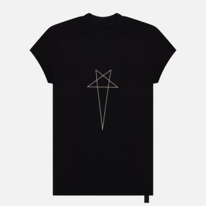 Женская футболка DRKSHDW Luxor Small Level T Pentagram Logo Rick Owens. Цвет: чёрный