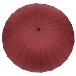 Зонт-трость бордовый Universal. Цвет: бордовый