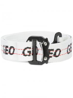 Branded belt Geo. Цвет: белый
