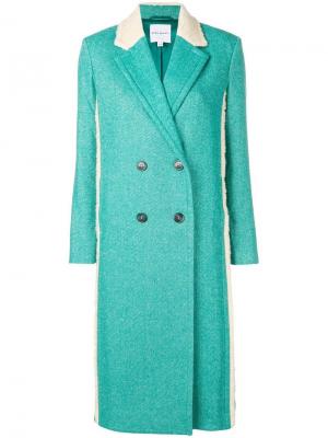 Двубортное пальто Mira Mikati. Цвет: зеленый