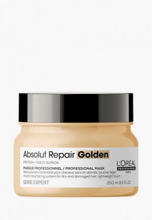 Маска для волос LOreal Professionnel L'Oreal Serie Expert Absolut Repair Gold восстановления поврежденных волос, 250 мл. Цвет: прозрачный