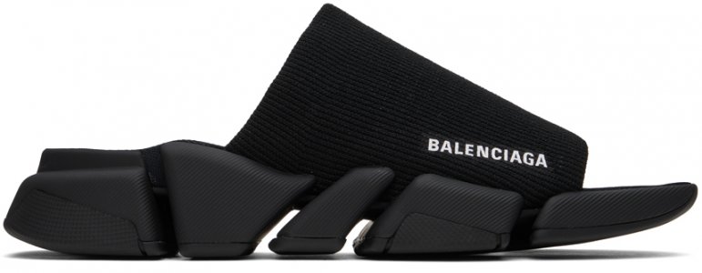 Черные шлепанцы Speed ​​2.0 Balenciaga