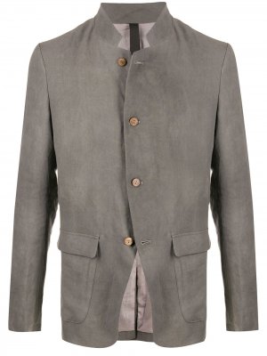 Однобортный пиджак строгого кроя Poème Bohémien. Цвет: серый
