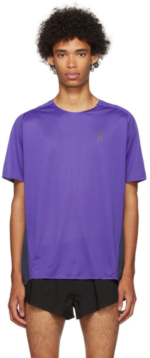 Пурпурно-серая спортивная футболка On