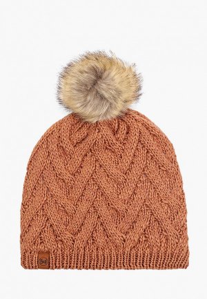 Шапка Buff Knitted & Fleece Band Hat Caryn. Цвет: коричневый