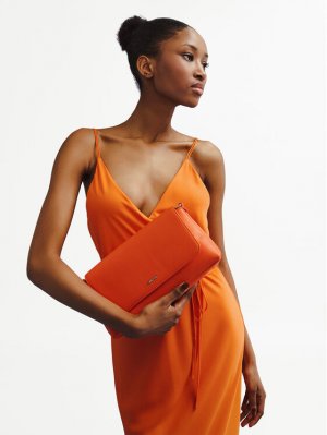 Летнее платье стандартного кроя, оранжевый Calvin Klein