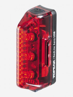 Фонарь велосипедный задний RedLite Aero USB, Красный Topeak. Цвет: красный