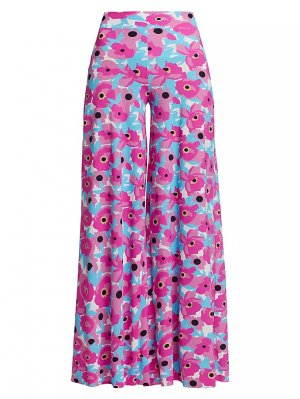 Широкие брюки из джерси с цветочным принтом Skyla , цвет candy blossom Chiara Boni La Petite Robe