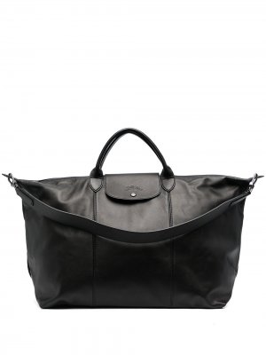 Большая сумка Le Pliage Cuir Longchamp. Цвет: черный