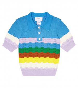 Рубашка-поло из хлопкового трикотажа «пуантель» , разноцветный Paade Mode
