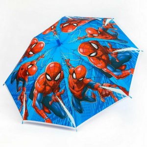 Зонт-трость Marvel, красный, голубой MARVEL. Цвет: голубой
