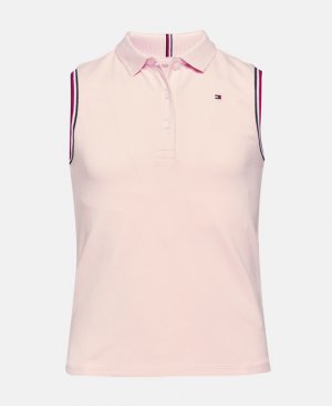 Рубашка-поло без рукавов , розовый Tommy Hilfiger