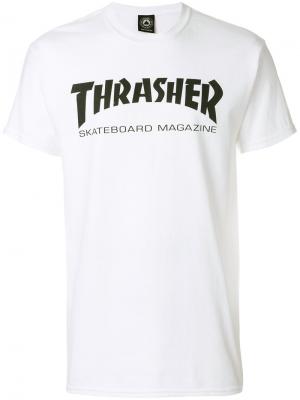 Футболка Thrasher. Цвет: белый