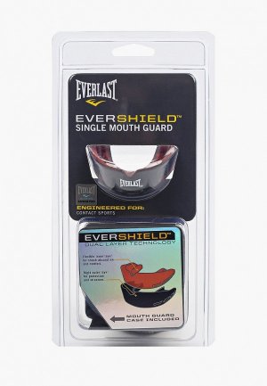 Капа Everlast EverShield 1-челюст. Цвет: черный