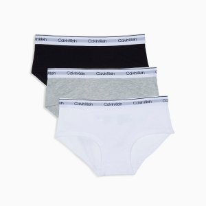 Комплект трусов для девочек Modern Cotton, 3 шт, белый/серый/черный Calvin Klein