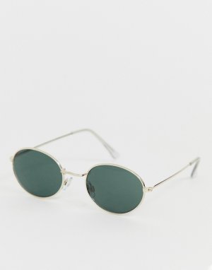 Круглые солнцезащитные очки Femme-Золотой Selected